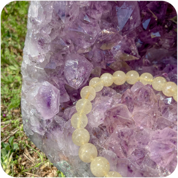Brățară cu Cuarț Rutilat (Părul lui Venus) pentru Purificare și Creștere Spirituală - imagine 3