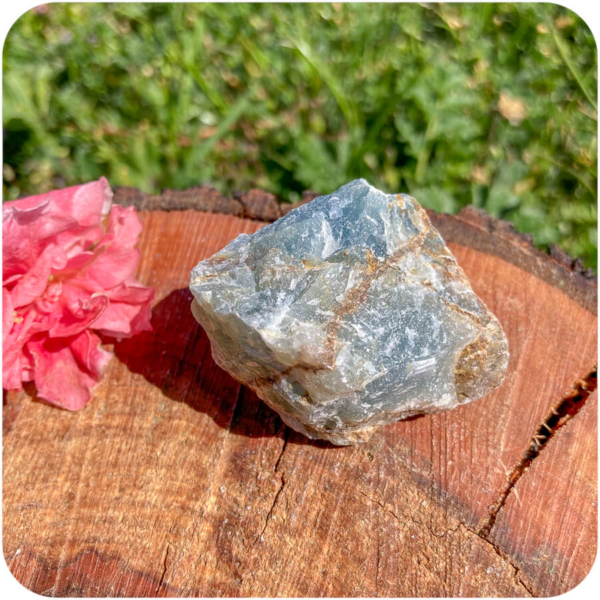 Onix Albastru Brut (Calcit Lemurian Aquatine) pentru Intuiție, Visare și Conștiință vizionară - imagine 6