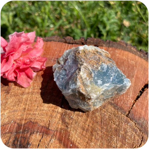 Onix Albastru Brut (Calcit Lemurian Aquatine) pentru Intuiție, Visare și Conștiință vizionară - imagine 7