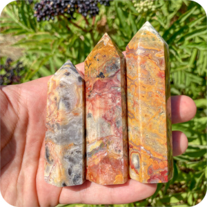 Obelisc Agat Crazy Lace (Dantelă Nebună)