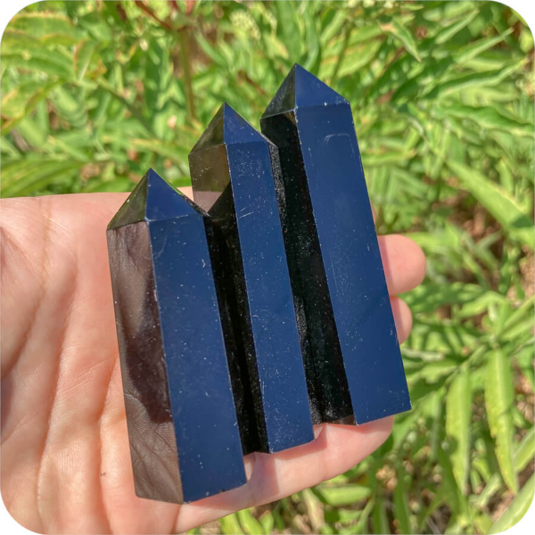 Obelisc Obsidian Negru pentru a lumina Întunericul - imagine 4