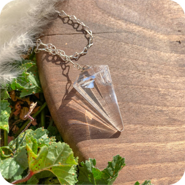 Pendul Radiestezic din Cristal Natural pret