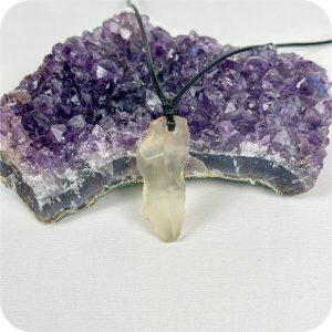 Pandantiv Tectita Libiana Aurie (Sticla Deșertului) Brută pentru Creștere Spirituală №4