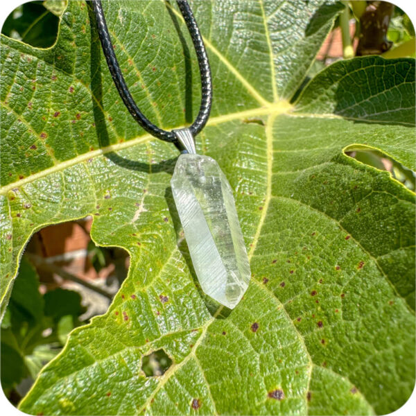 Pandantiv Cristal Lemurian Brut pentru a Debloca Înțelepciunea Antică - imagine 11