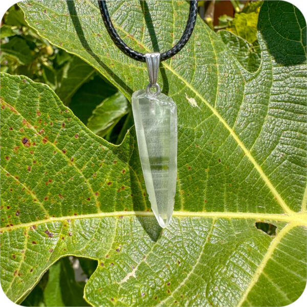 Pandantiv Cristal Lemurian Brut pentru a Debloca Înțelepciunea Antică - imagine 8