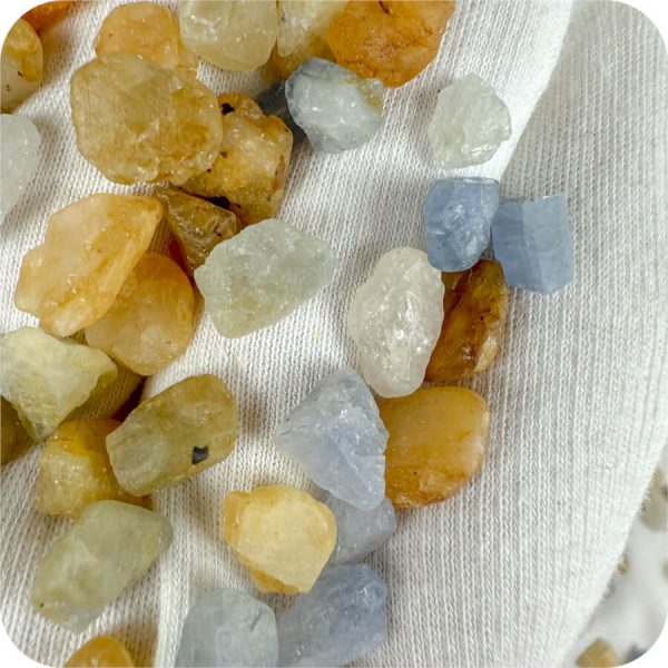 Safir Brut Galben și Albastru pentru Trezire și Creștere Spirituală - imagine 4
