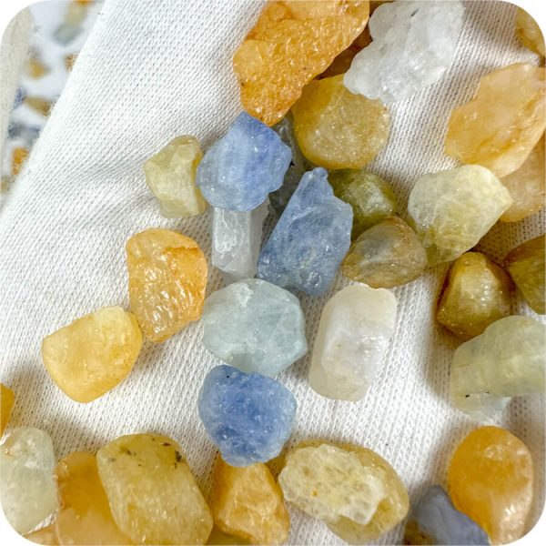 Safir Brut Galben și Albastru pentru Trezire și Creștere Spirituală - imagine 5