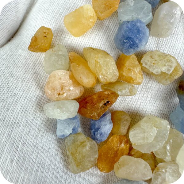 Safir Brut Galben și Albastru pentru Trezire și Creștere Spirituală - imagine 6