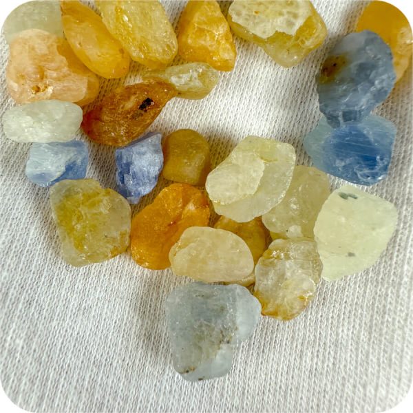 Safir Brut Galben și Albastru pentru Trezire și Creștere Spirituală - imagine 7
