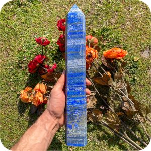Obelisc Mare Lapis Lazuli №4 pentru Cunoaștere de Sine, Autenticitate și Libertate